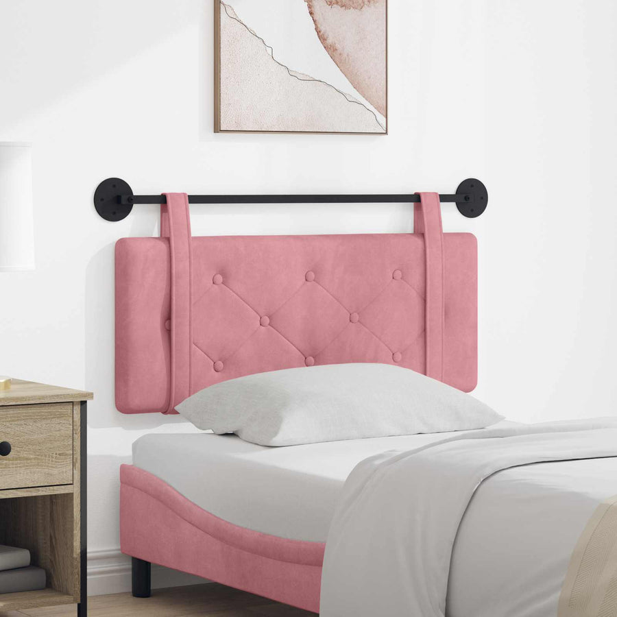 Hangend Hoofdeinde Wandgemonteerd Roze 110 x 55 x 5 cm Fluweel