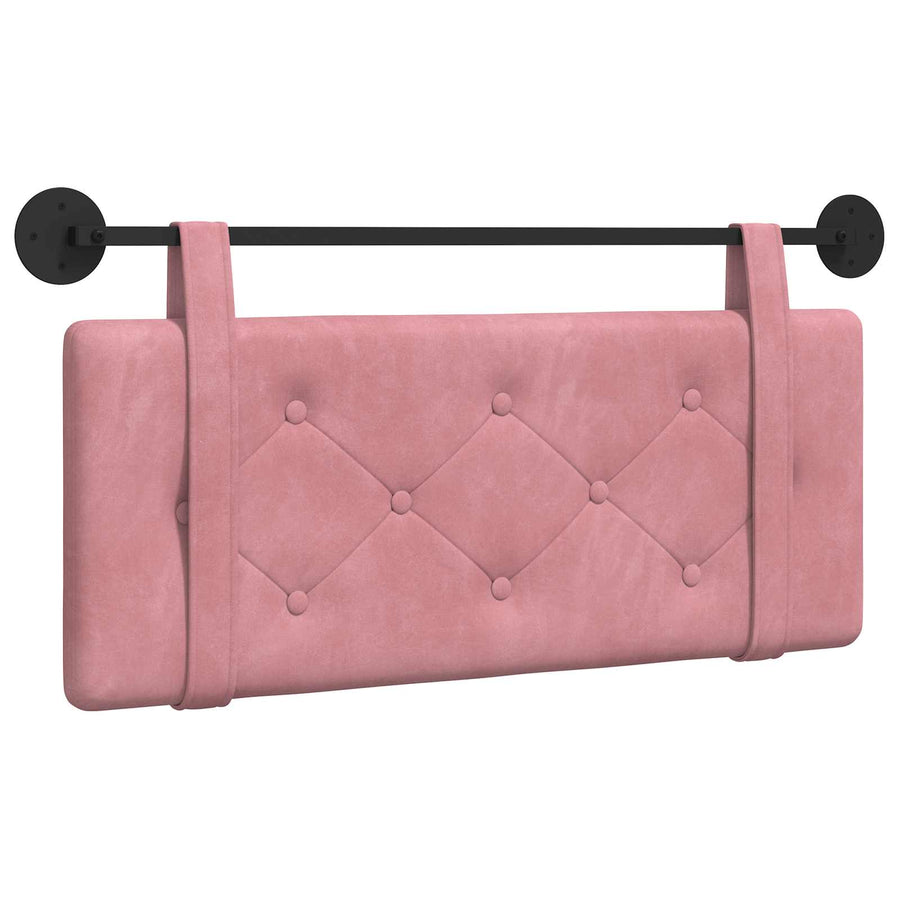 Hangend Hoofdeinde Wandgemonteerd Roze 110 x 55 x 5 cm Fluweel