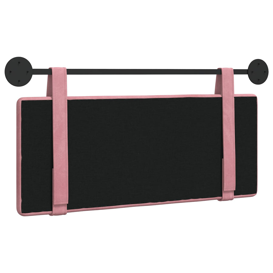 Hangend Hoofdeinde Wandgemonteerd Roze 110 x 55 x 5 cm Fluweel