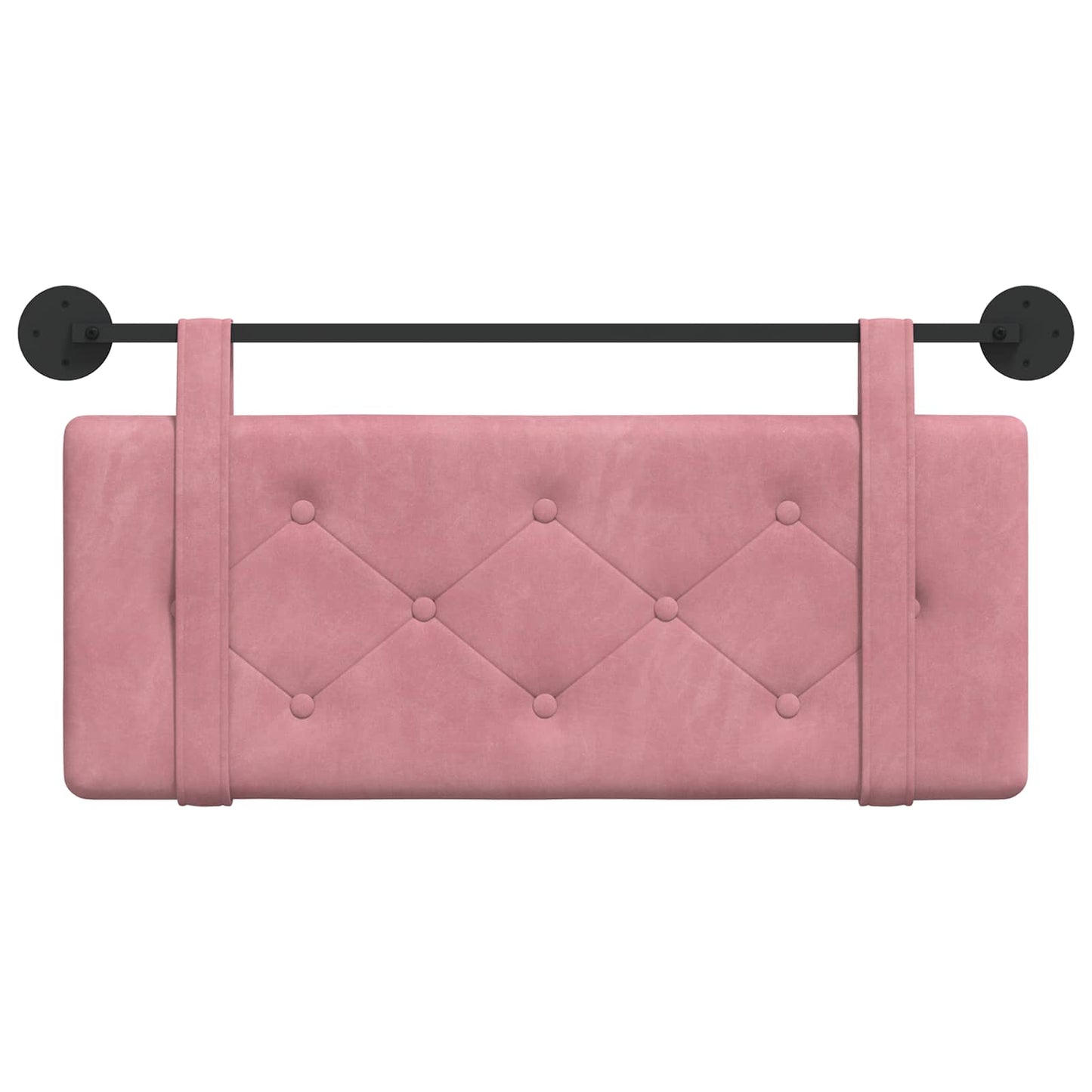 Hangend Hoofdeinde Wandgemonteerd Roze 110 x 55 x 5 cm Fluweel