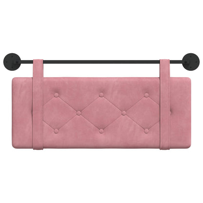 Hangend Hoofdeinde Wandgemonteerd Roze 110 x 55 x 5 cm Fluweel