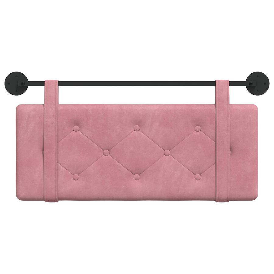 Hangend Hoofdeinde Wandgemonteerd Roze 110 x 55 x 5 cm Fluweel