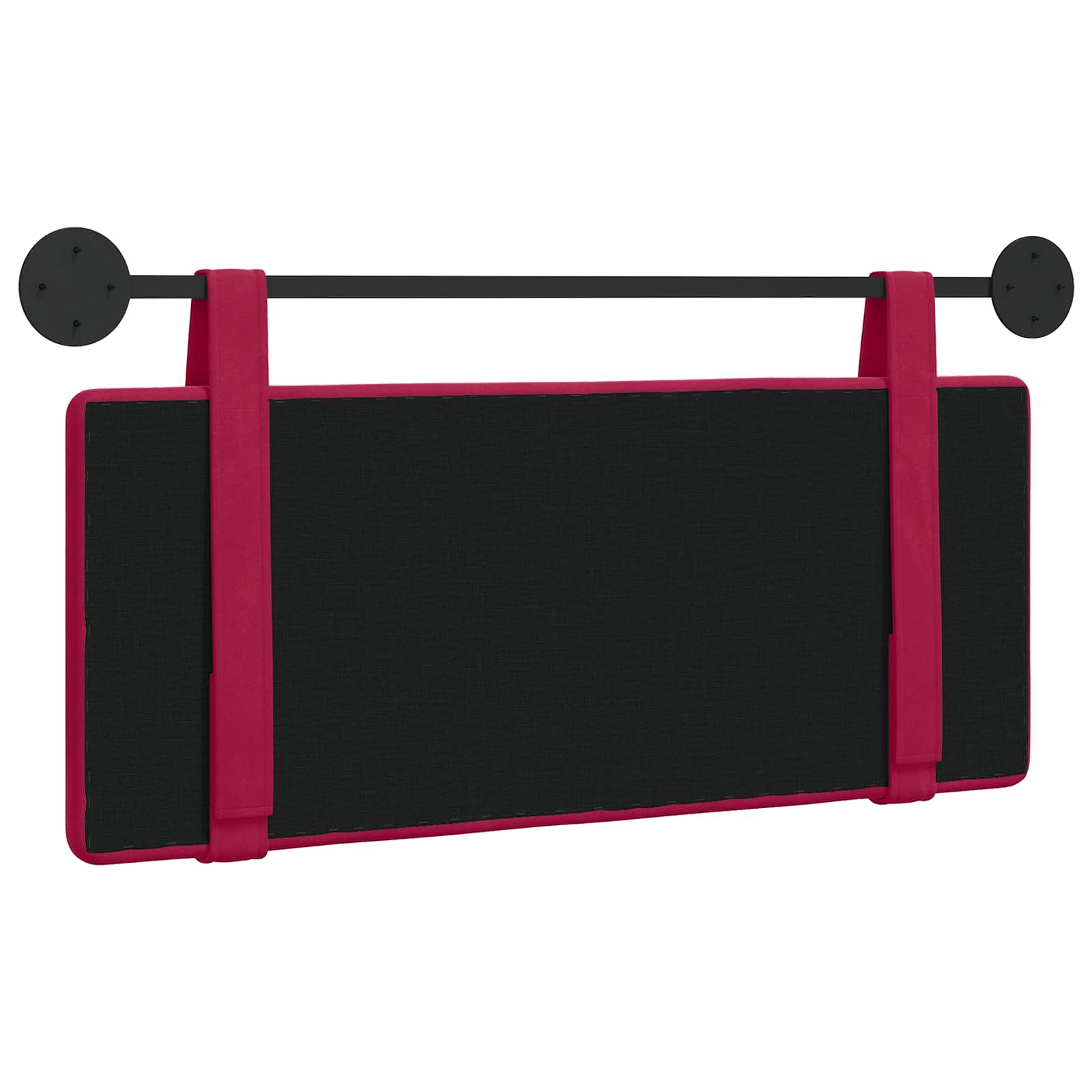 Hangend Hoofdeinde Wijnrood 110 x 55 x 5 cm Fluweel