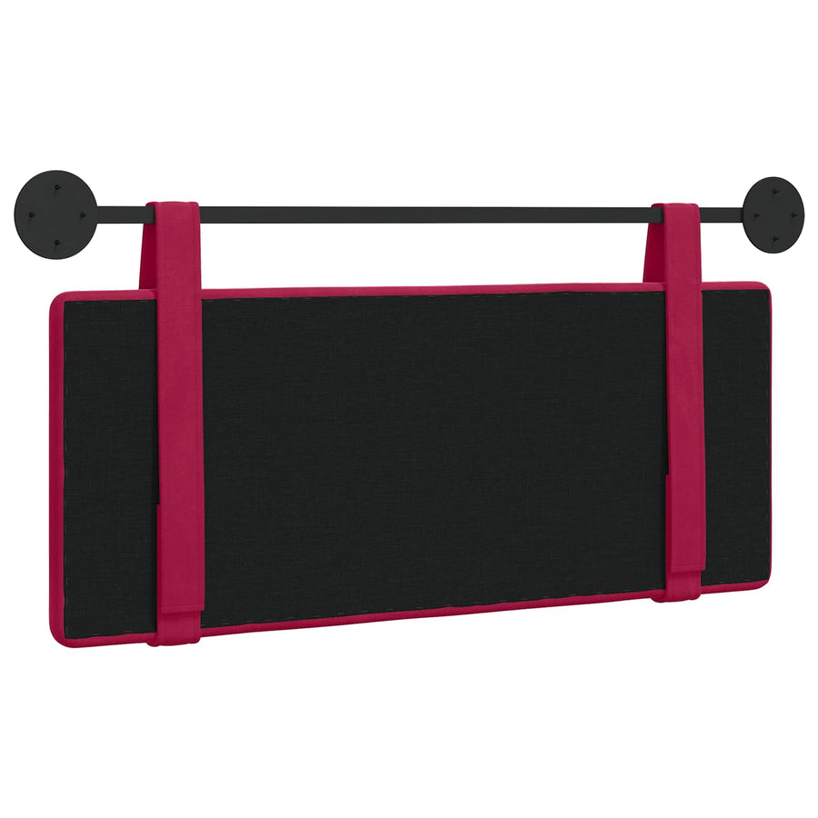 Hangend Hoofdeinde Wijnrood 110 x 55 x 5 cm Fluweel