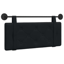 Hangend Hoofdeinde Wandgemonteerd Zwart 110 x 55 x 5 cm Fluweel