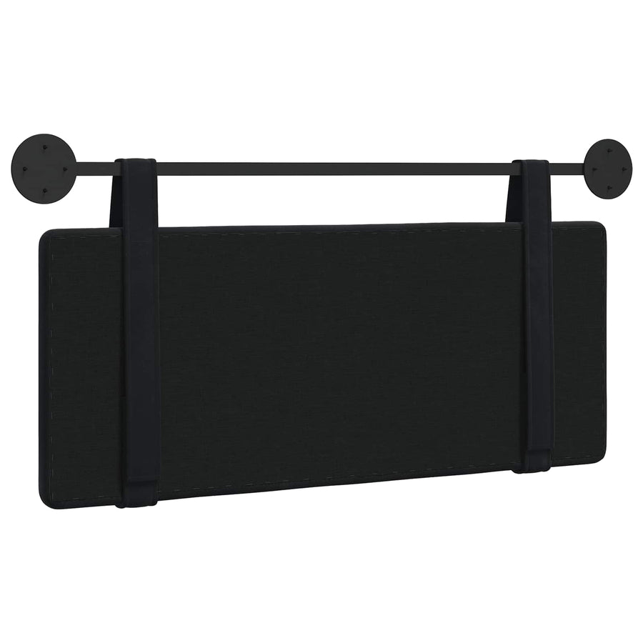 Hangend Hoofdeinde Wandgemonteerd Zwart 110 x 55 x 5 cm Fluweel