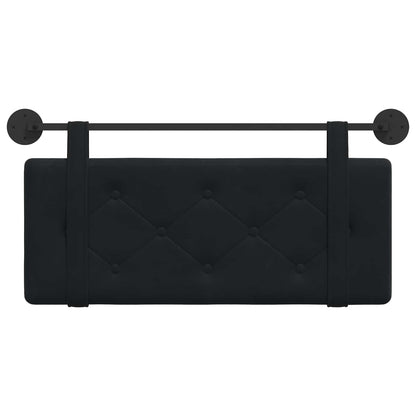 Hangend Hoofdeinde Wandgemonteerd Zwart 110 x 55 x 5 cm Fluweel