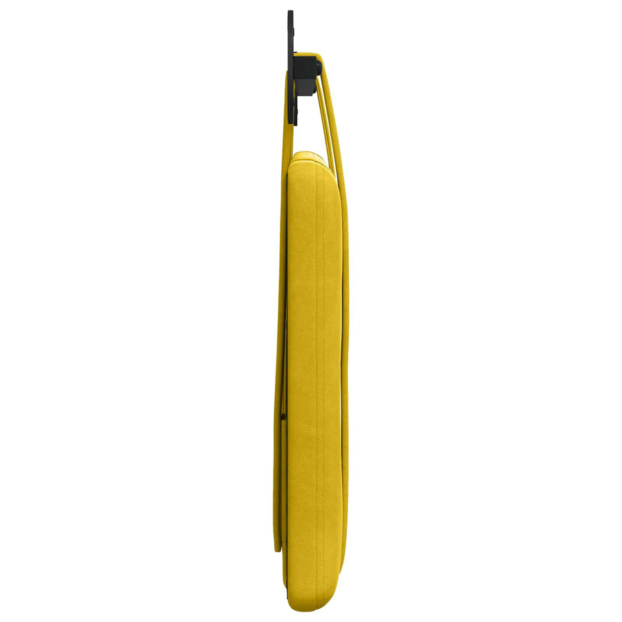 Hangend Hoofdeinde Wandgemonteerd Geel 110 x 55 x 5 cm Fluweel