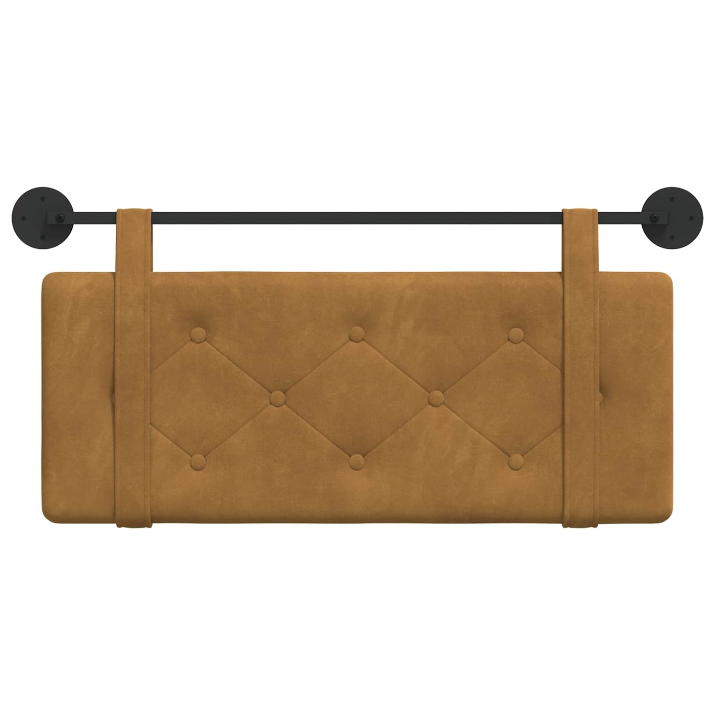 Hangend Hoofdeinde Wandgemonteerd Bruin 110 x 55 x 5 cm Fluweel
