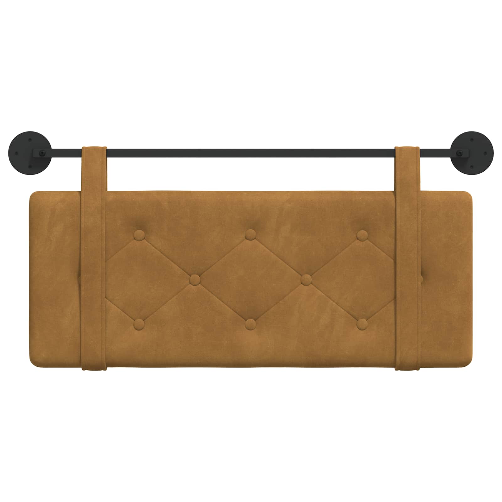 Hangend Hoofdeinde Wandgemonteerd Bruin 110 x 55 x 5 cm Fluweel