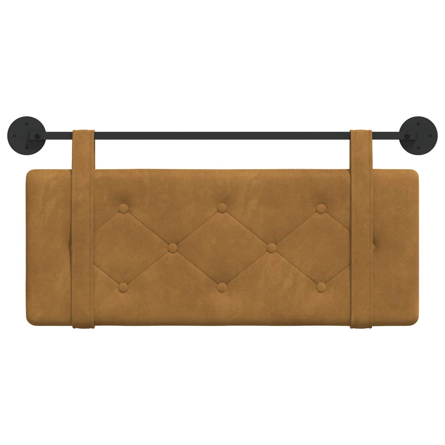 Hangend Hoofdeinde Wandgemonteerd Bruin 110 x 55 x 5 cm Fluweel
