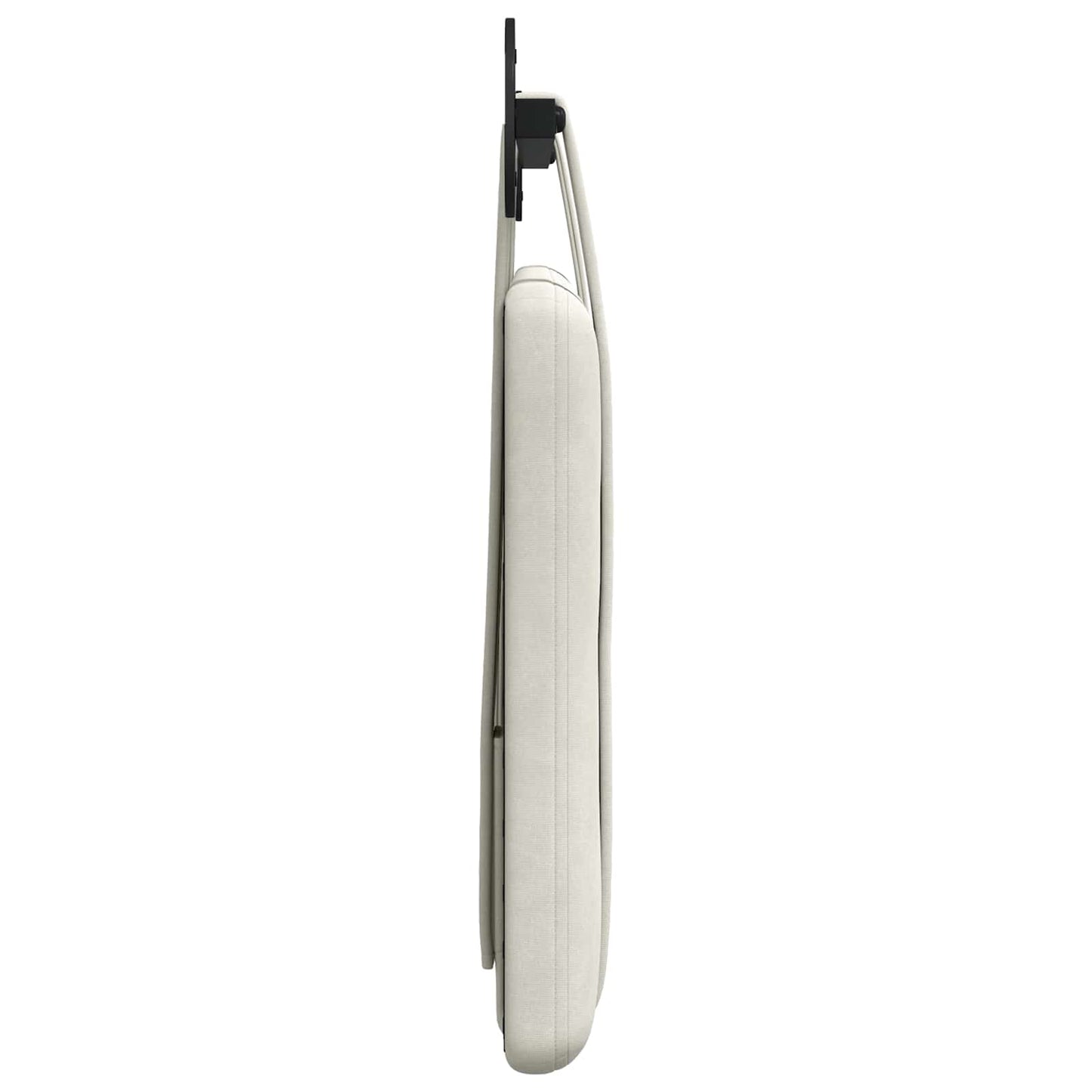 Hangend Hoofdeinde Wandgemonteerd Crème 110 x 55 x 5 cm Fluweel