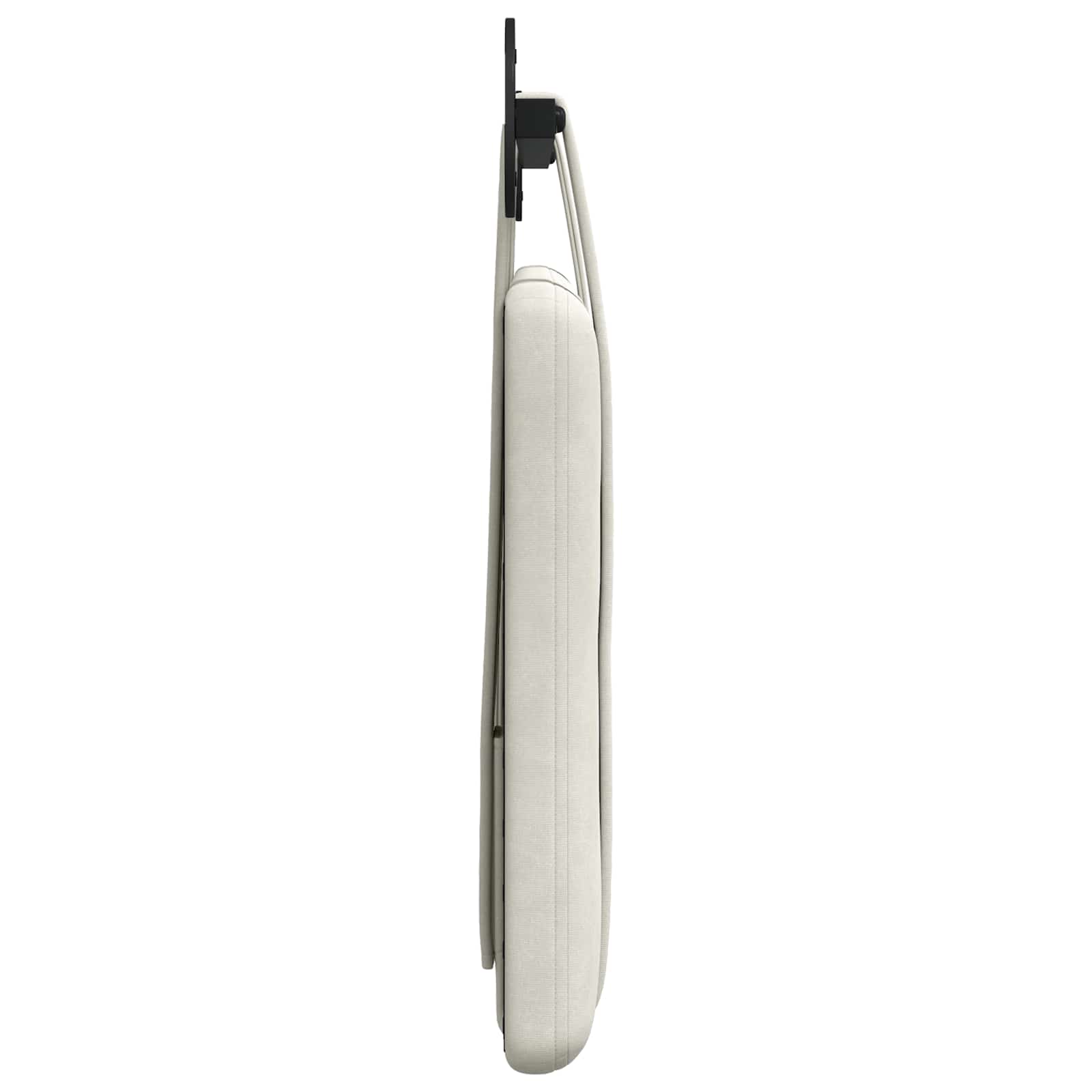 Hangend Hoofdeinde Wandgemonteerd Crème 110 x 55 x 5 cm Fluweel