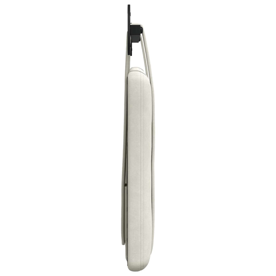 Hangend Hoofdeinde Wandgemonteerd Crème 110 x 55 x 5 cm Fluweel