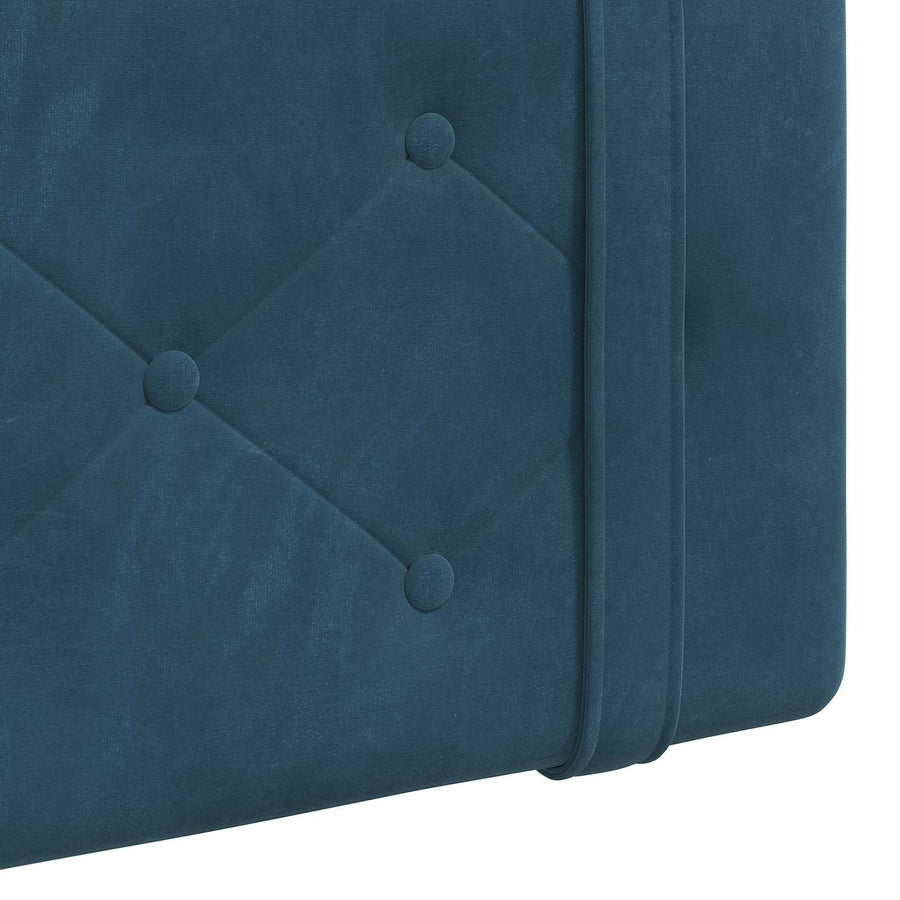 Hangend Hoofdeinde Wandgemonteerd Blauw 110 x 55 x 5 cm Fluweel