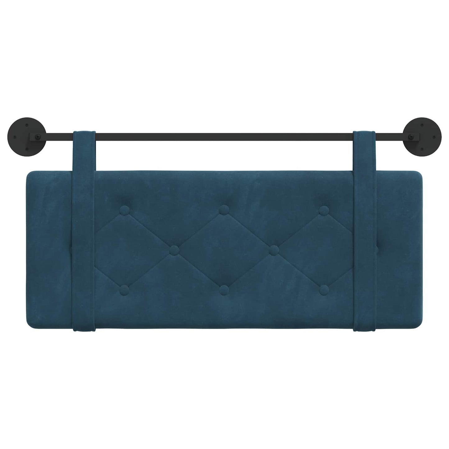 Hangend Hoofdeinde Wandgemonteerd Blauw 110 x 55 x 5 cm Fluweel