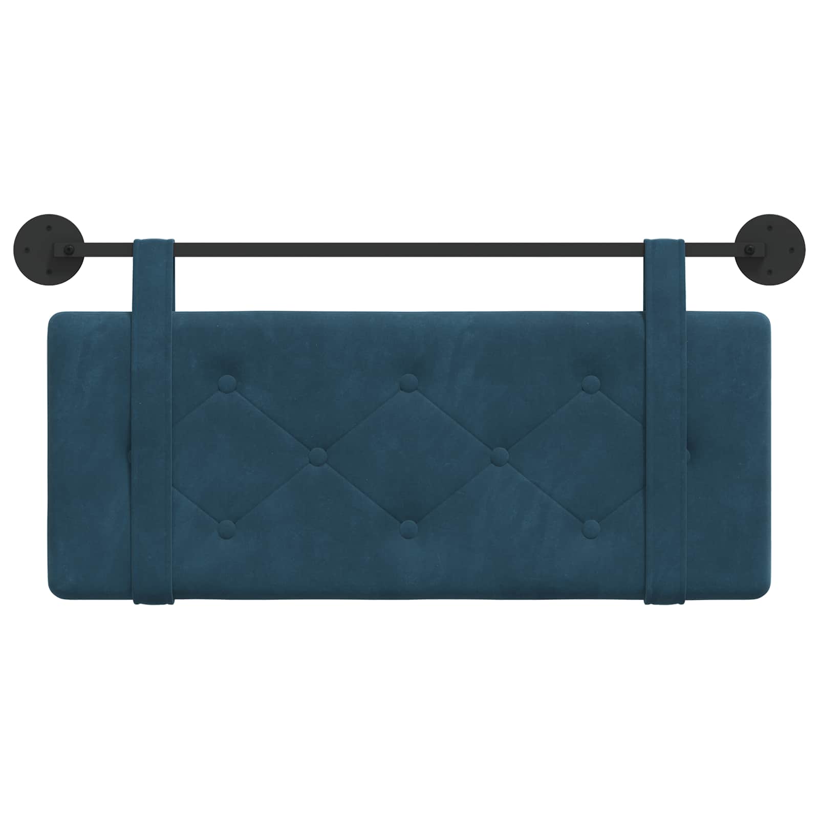 Hangend Hoofdeinde Wandgemonteerd Blauw 110 x 55 x 5 cm Fluweel