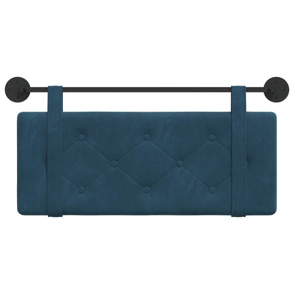 Hangend Hoofdeinde Wandgemonteerd Blauw 110 x 55 x 5 cm Fluweel