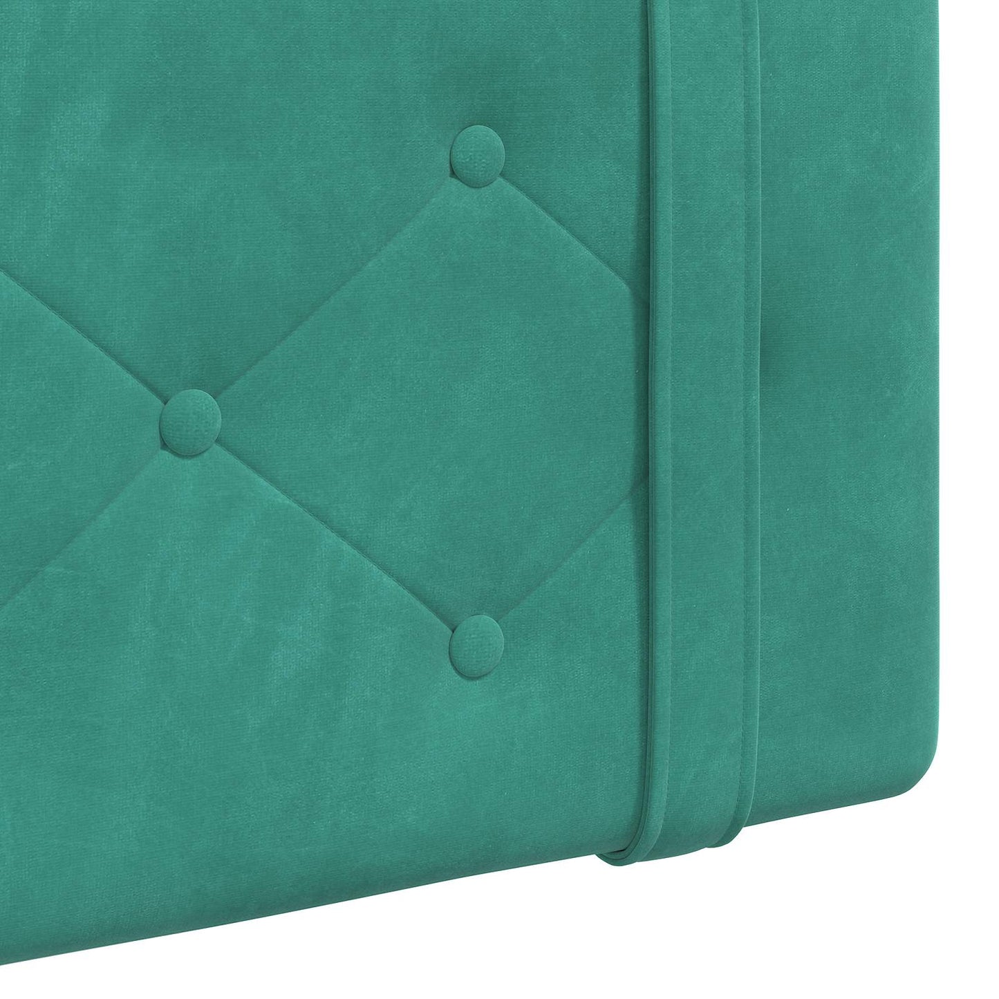 Hangend Hoofdeinde Turquoise 110 x 55 x 5 cm Fluweel