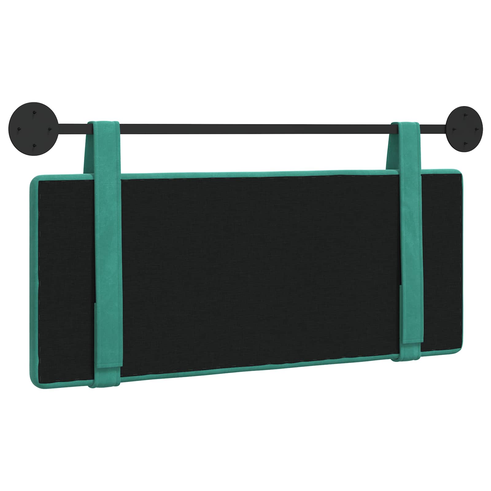 Hangend Hoofdeinde Turquoise 110 x 55 x 5 cm Fluweel
