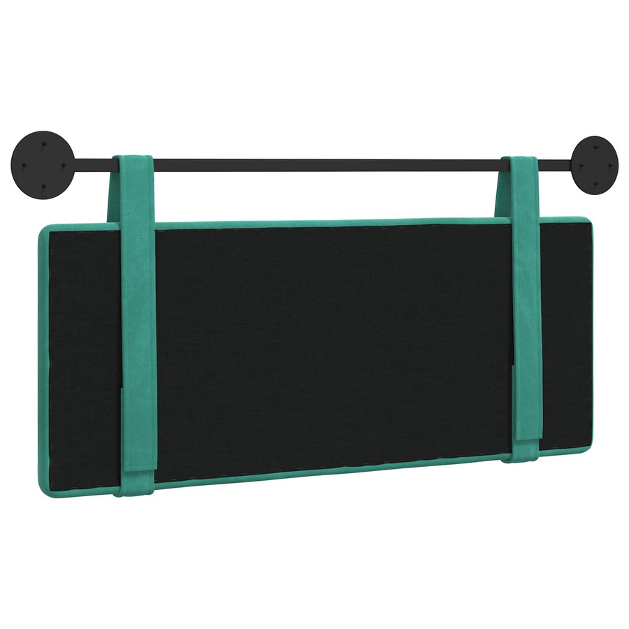 Hangend Hoofdeinde Turquoise 110 x 55 x 5 cm Fluweel