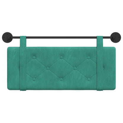 Hangend Hoofdeinde Turquoise 110 x 55 x 5 cm Fluweel