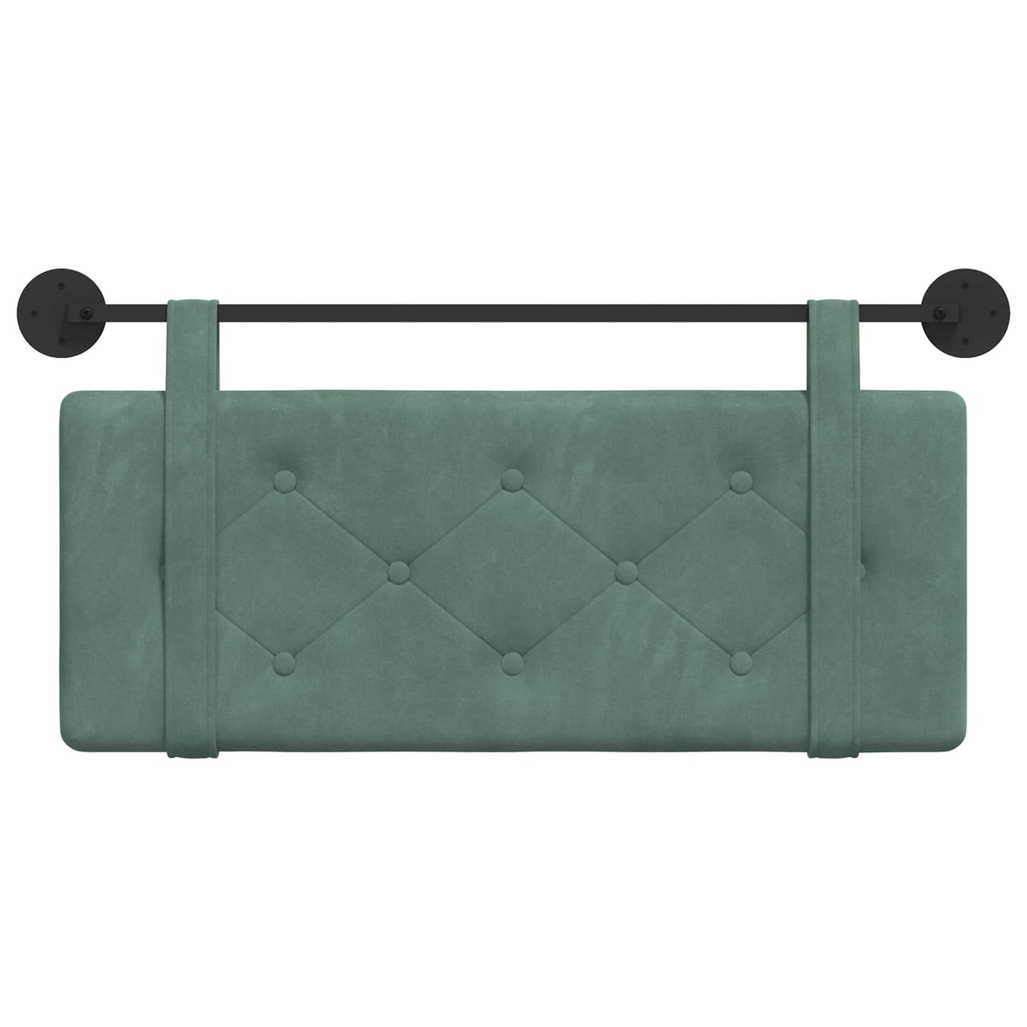 Hangend Hoofdeinde Zeegroen 110 x 55 x 5 cm Fluweel