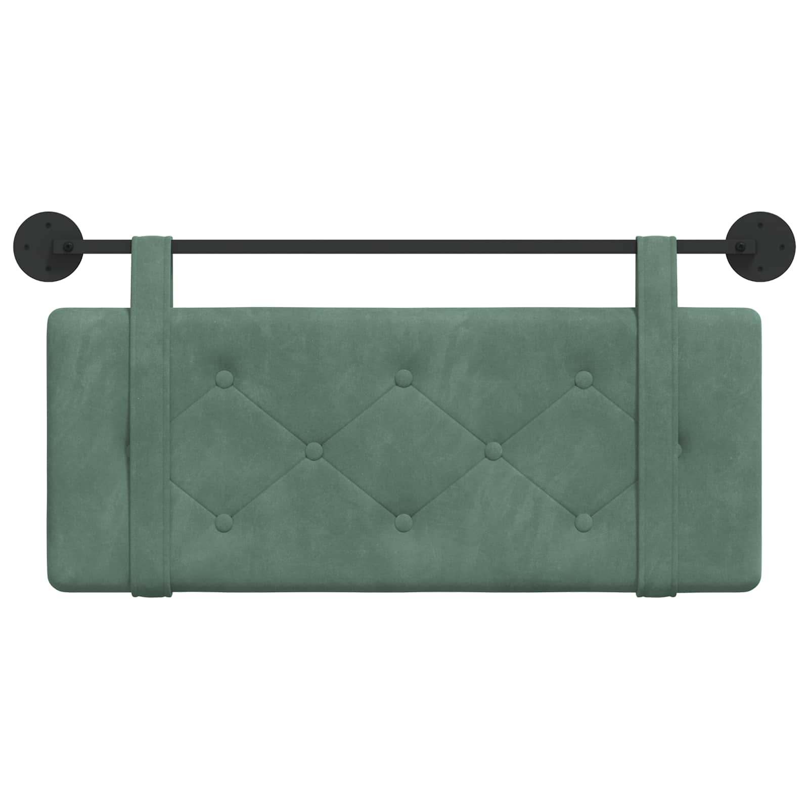 Hangend Hoofdeinde Zeegroen 110 x 55 x 5 cm Fluweel