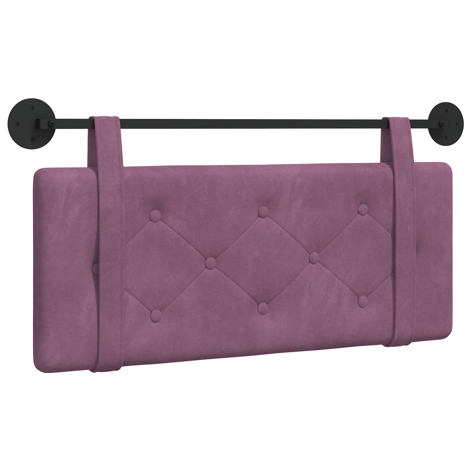 Hangend Hoofdeinde Wandgemonteerd Paars 110 x 55 x 5 cm Fluweel