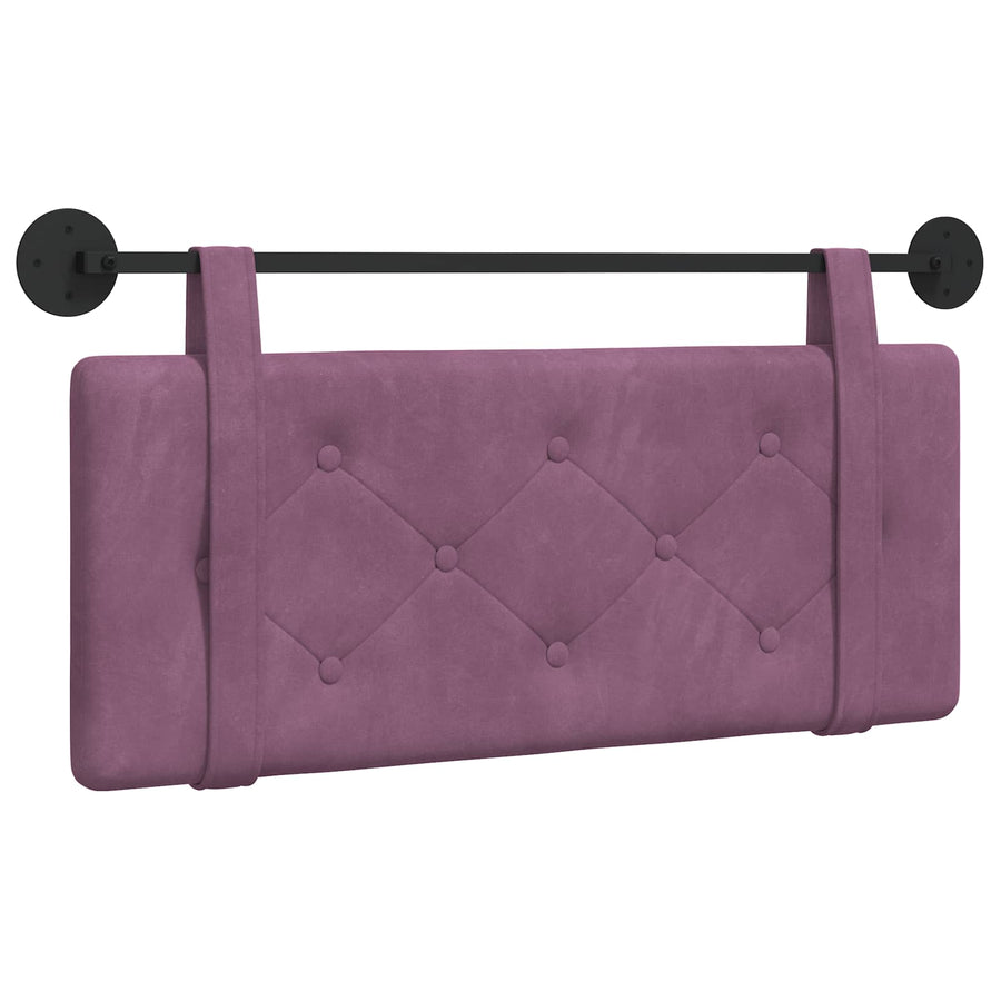 Hangend Hoofdeinde Wandgemonteerd Paars 110 x 55 x 5 cm Fluweel