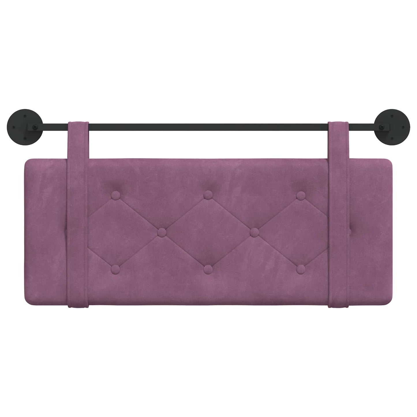 Hangend Hoofdeinde Wandgemonteerd Paars 110 x 55 x 5 cm Fluweel