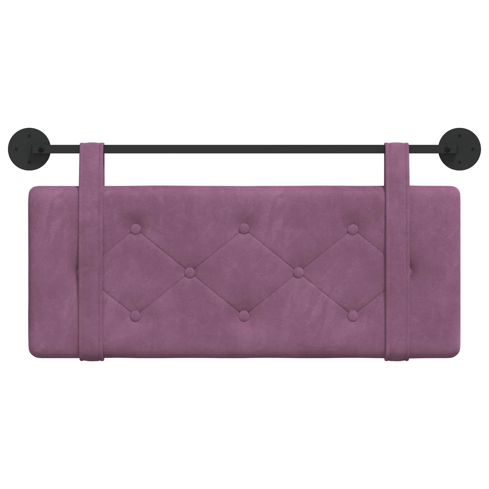 Hangend Hoofdeinde Wandgemonteerd Paars 110 x 55 x 5 cm Fluweel