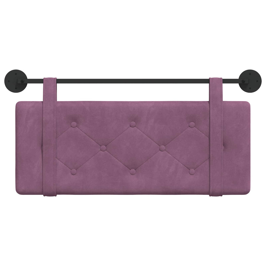 Hangend Hoofdeinde Wandgemonteerd Paars 110 x 55 x 5 cm Fluweel