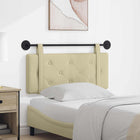 Wall-Mounted Headboard Cream 100 cm Faux Leather