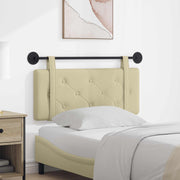 Hoofdeinde wandmontage 100 cm crème nep leer