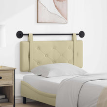 Hangend Hoofdeinde Wandgemonteerd Crème 100 cm Nep Leer