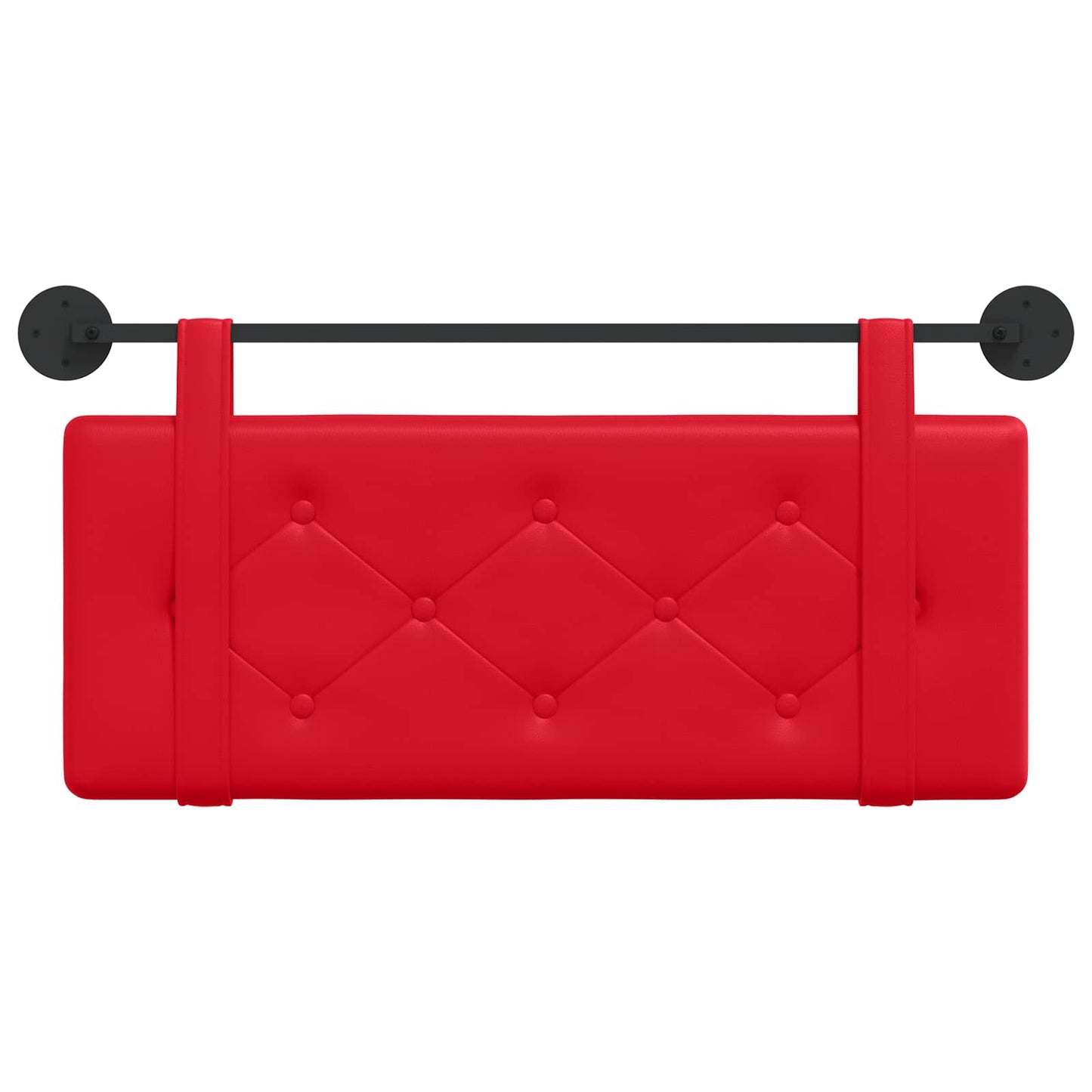 Hangend Hoofdeinde Wandgemonteerd Rood 100 cm Nep Leer
