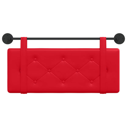Hangend Hoofdeinde Wandgemonteerd Rood 100 cm Nep Leer