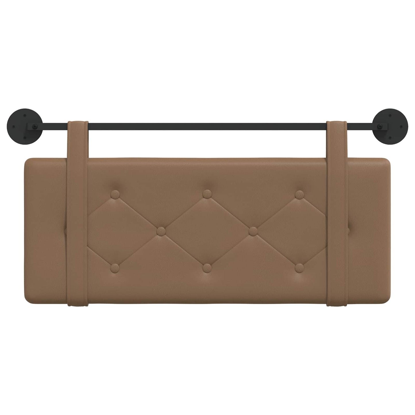 Hangend Hoofdeinde Wandgemonteerd Cappuccino 100 cm Nep Leer
