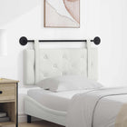 Wall-Mounted Headboard White 110 x 55 x 5 cm Faux Leather