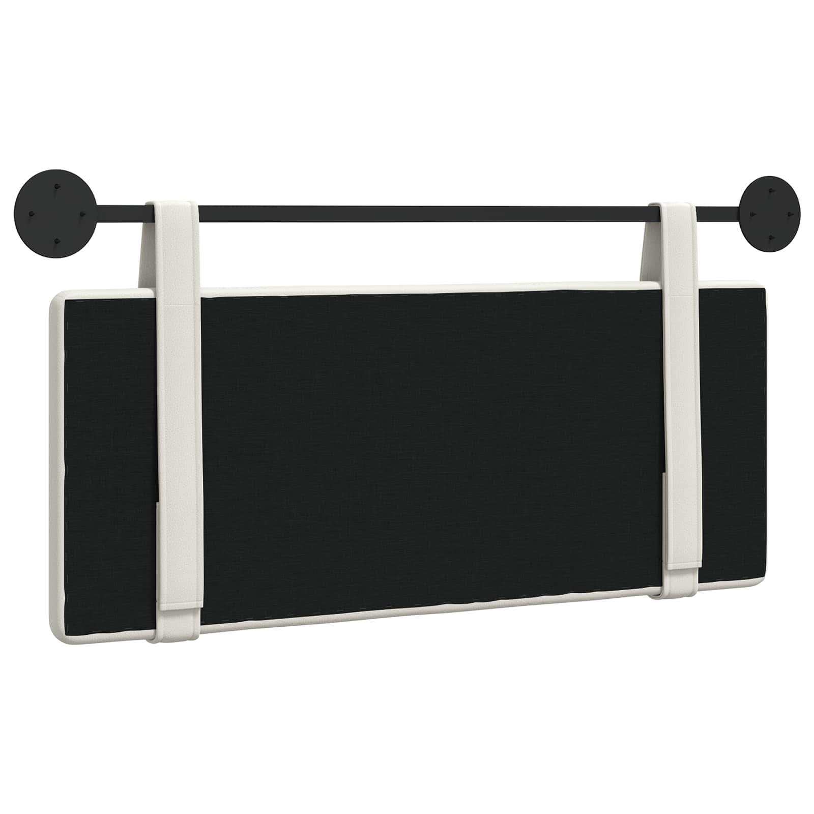 Hangend Hoofdeinde Wandgemonteerd Wit 110 x 55 x 5 cm Nep Leer