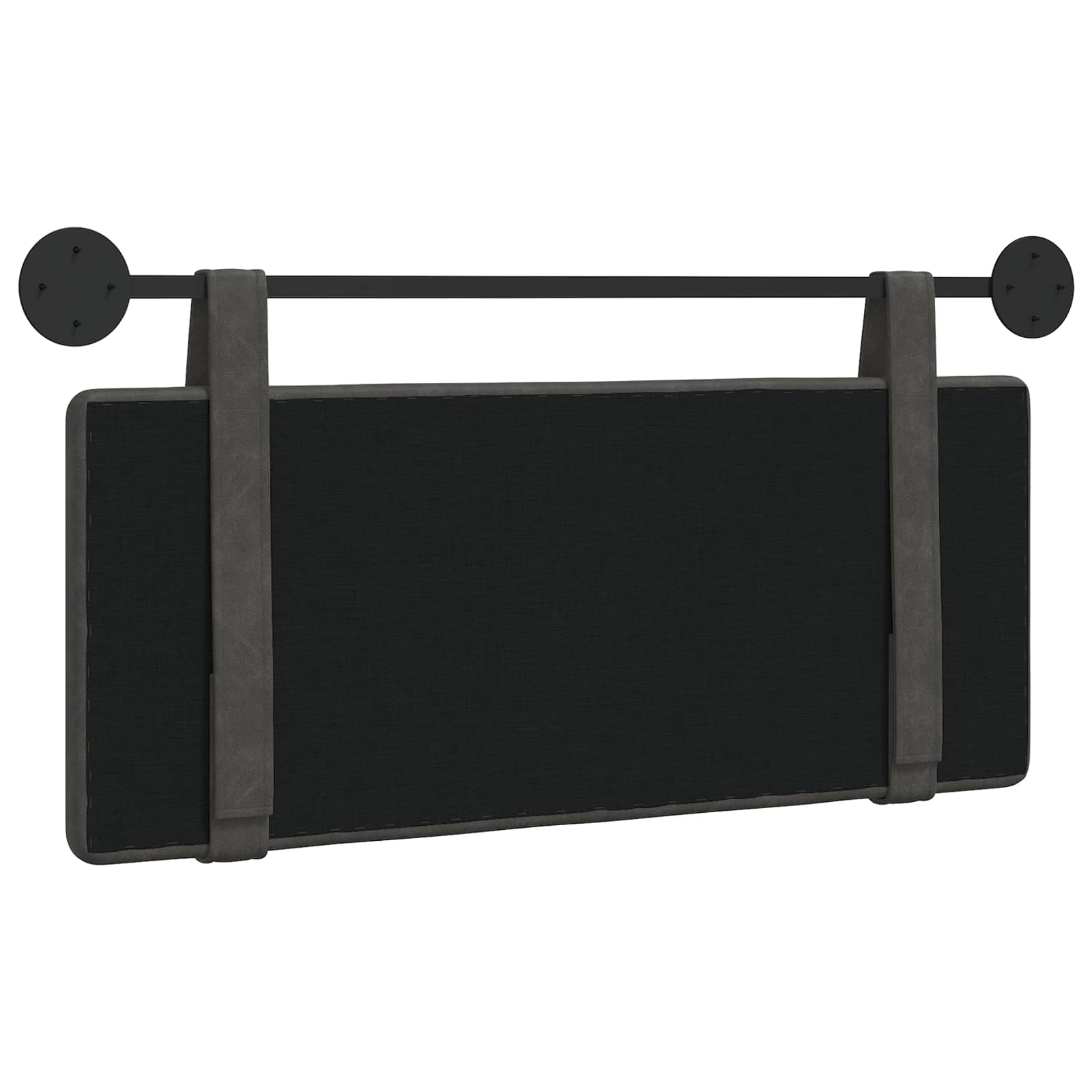 Hangend Hoofdeinde Wandgemonteerd Zwart 100 cm Antiek PU