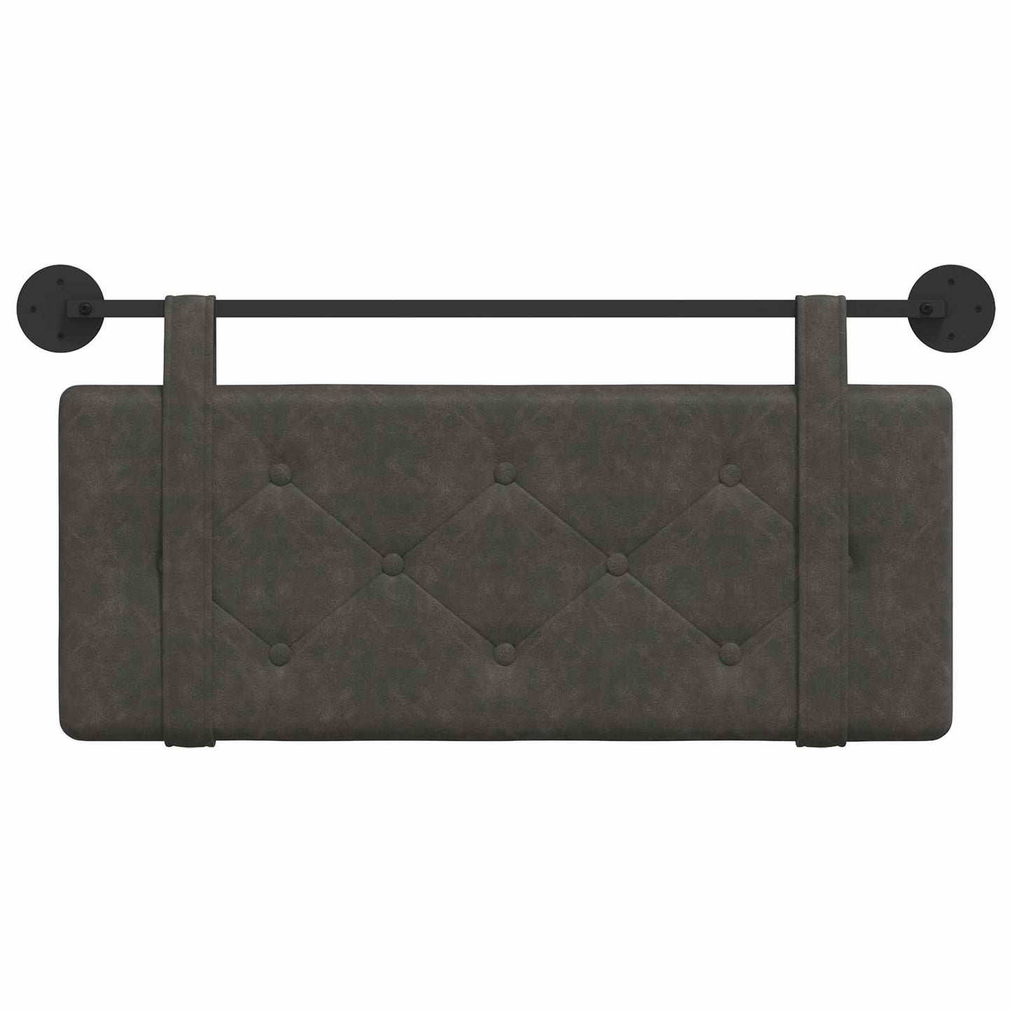 Hangend Hoofdeinde Wandgemonteerd Zwart 100 cm Antiek PU