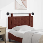 Hanging Headboard Glossy Brown 100 cm Antique PU