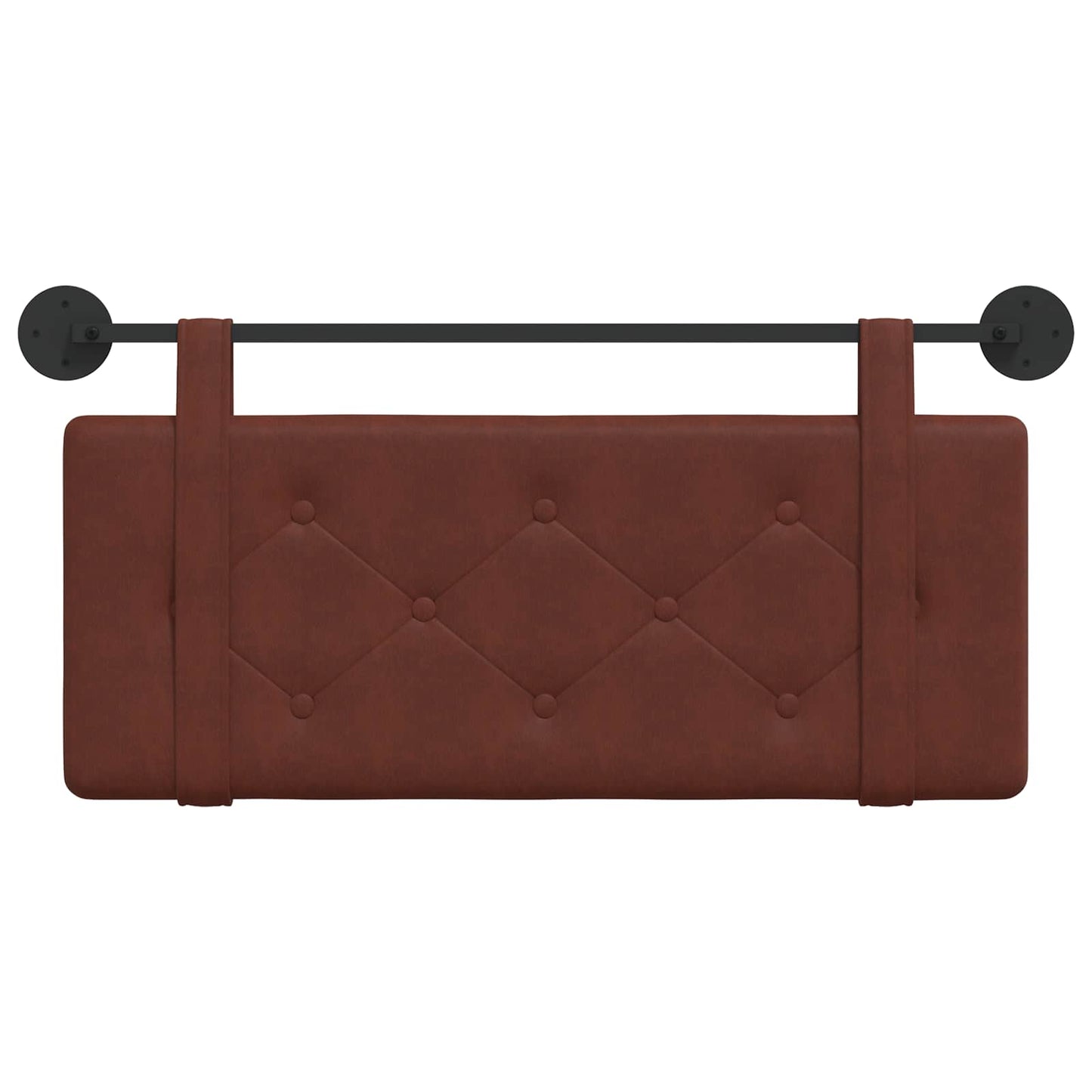 Hangend Hoofdeinde Glanzend Bruin 100 cm Antiek PU