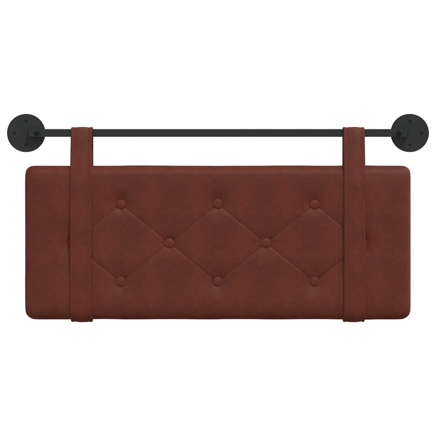 Hangend Hoofdeinde Glanzend Bruin 100 cm Antiek PU