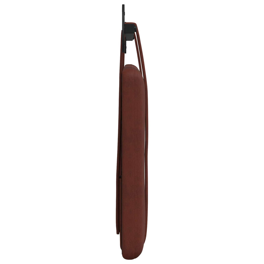 Hangend Hoofdeinde Glanzend Bruin 100 cm Antiek PU