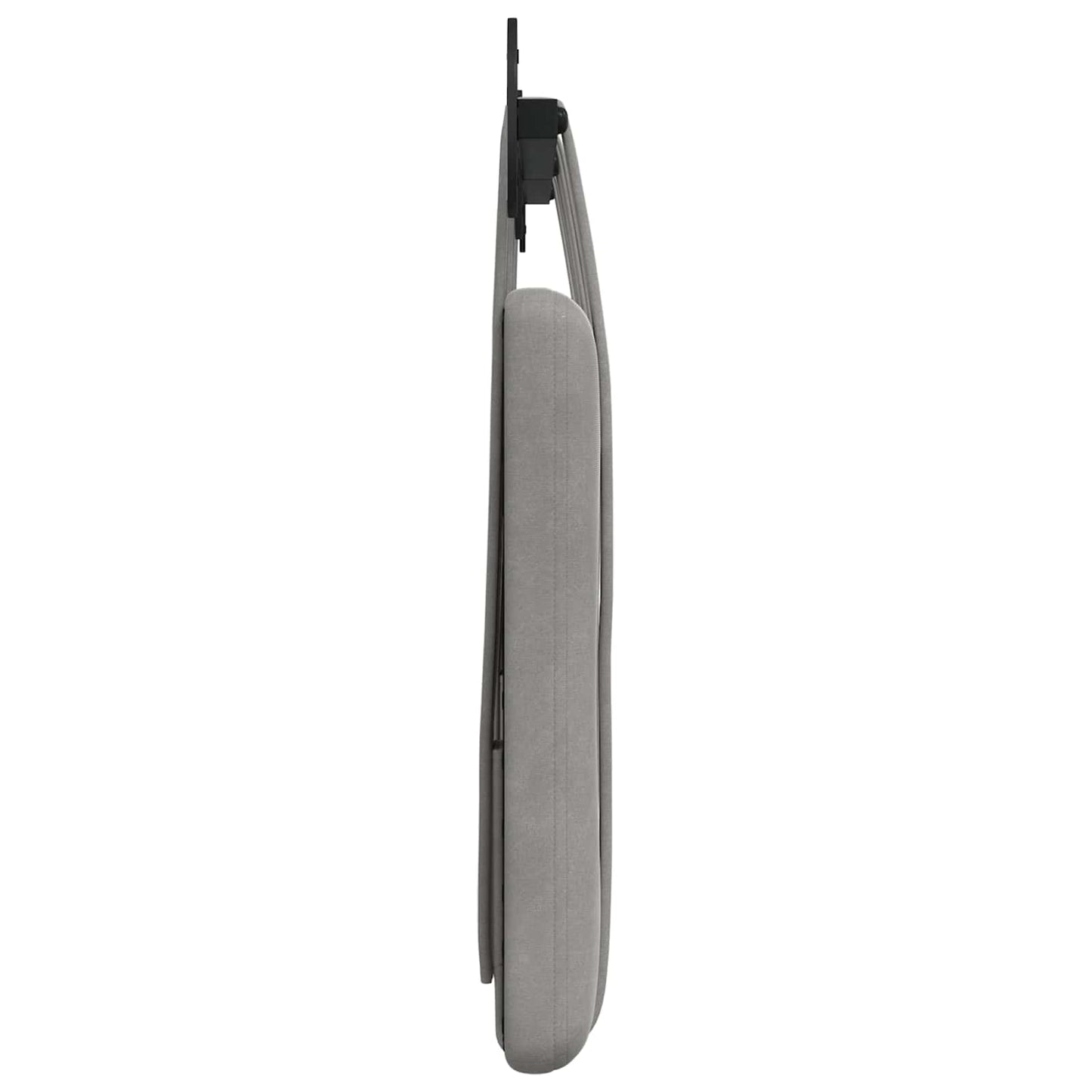 Hangend Hoofdeinde Lichtgrijs 130 x 55 x 5 cm Fluweel