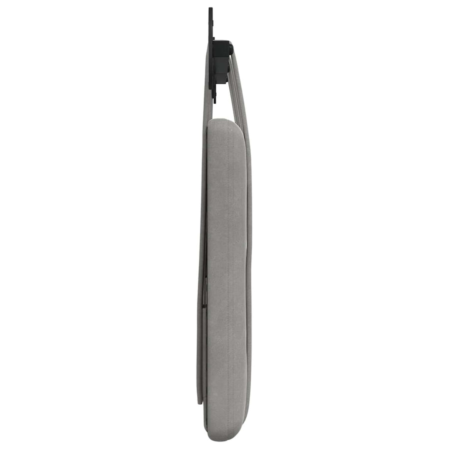 Hangend Hoofdeinde Lichtgrijs 130 x 55 x 5 cm Fluweel