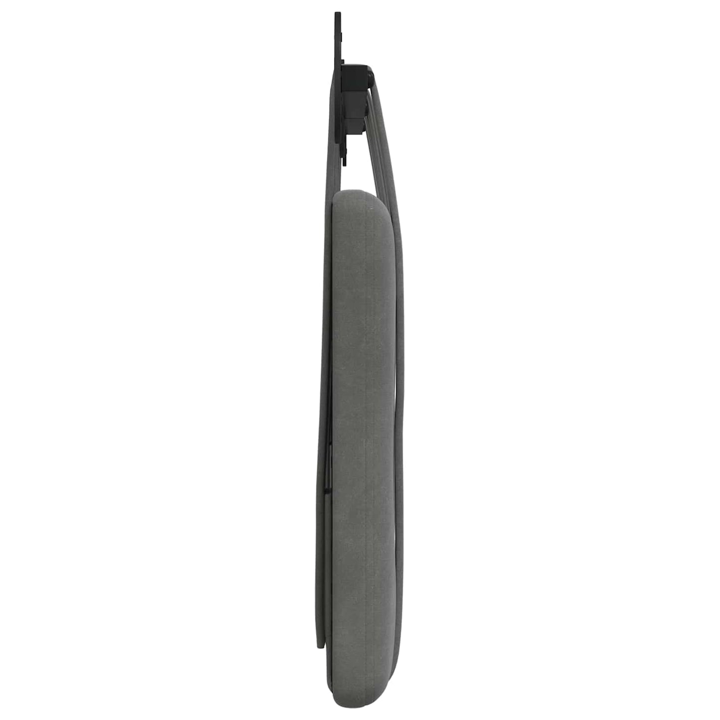 Hangend Hoofdeinde Donkergrijs 130 x 55 x 5 cm Fluweel